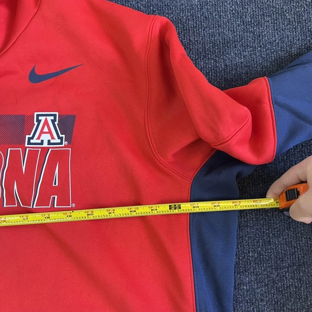 Arizona Wildcats Hoodie Sweatshirt Mens 2XL Red NCAA Football Nike Dri Fit